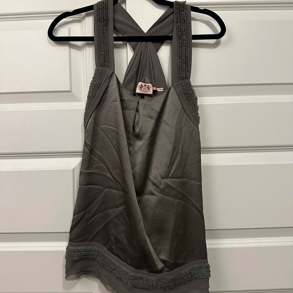 Juicy Couture Gray Halter Top